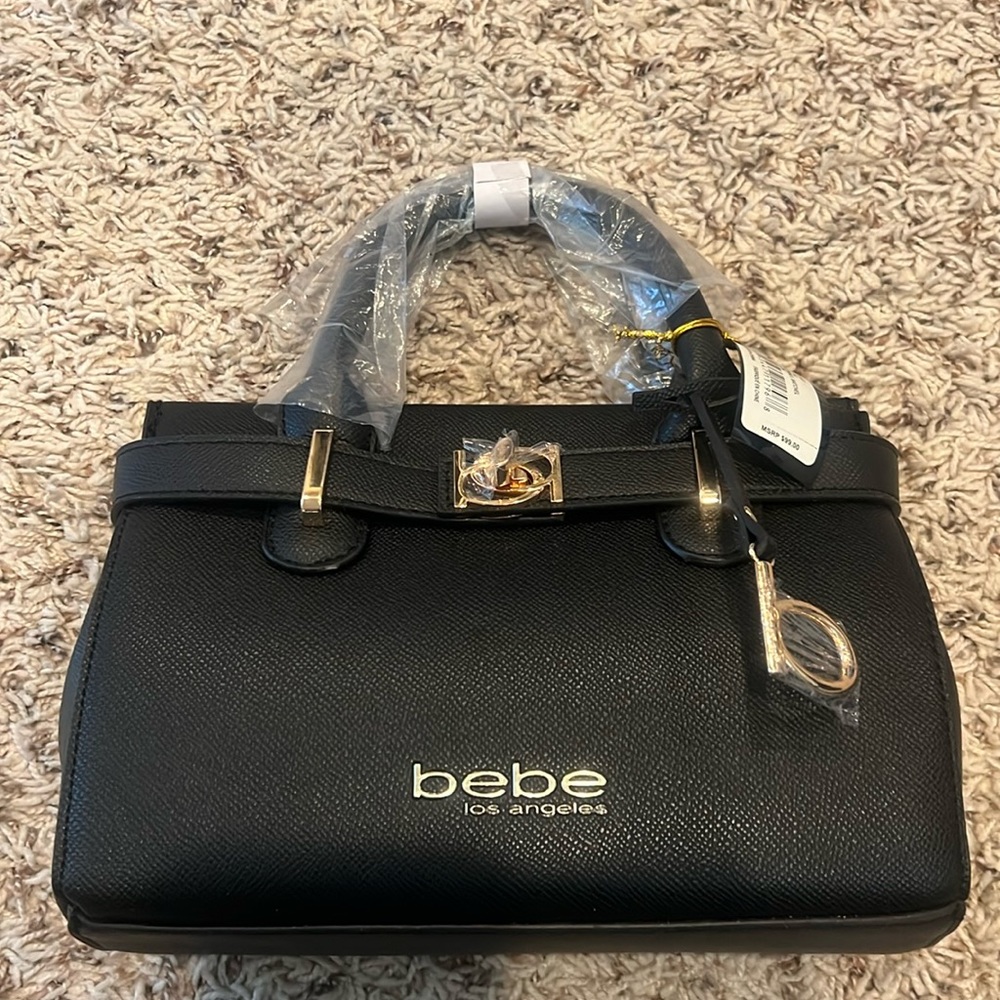 NWT BEBE satchel color black